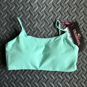CajuBrasil Mint Green Crop Top